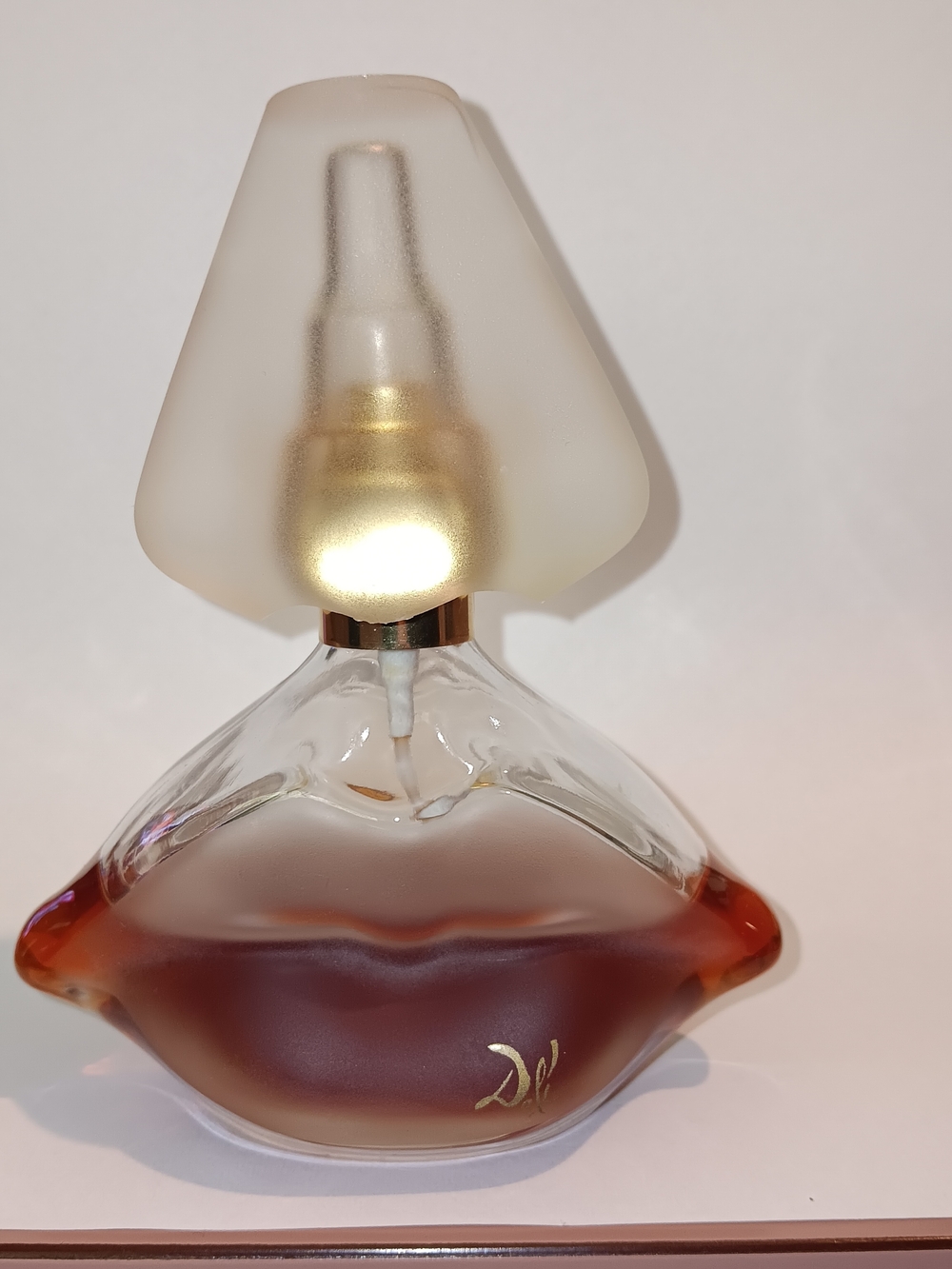 Salvadore Dali- Glass Home Art Bottle - Gold & Amber